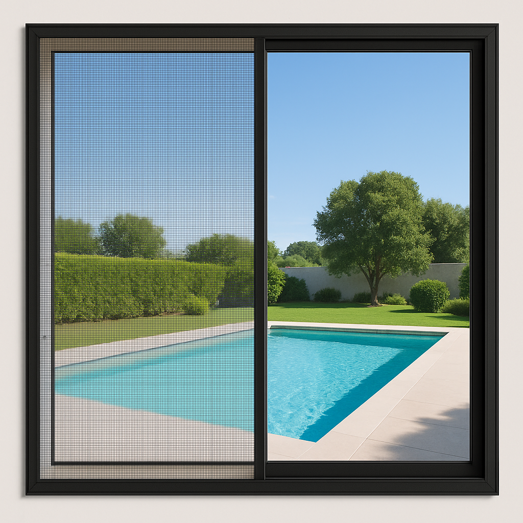 Bay window mosquito net